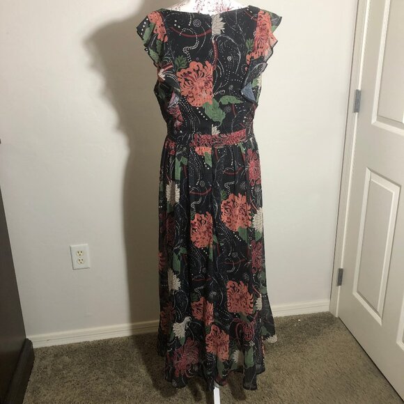 🌸 Venus Floral Maxi Dress – Sophisticated Fall Statement Piece 🌸 - Picture 6 of 14